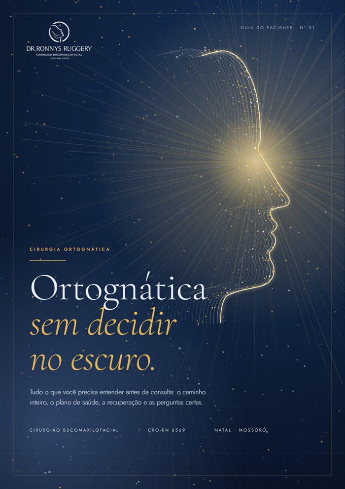 Capa do Guia Ortognática sem decidir no escuro